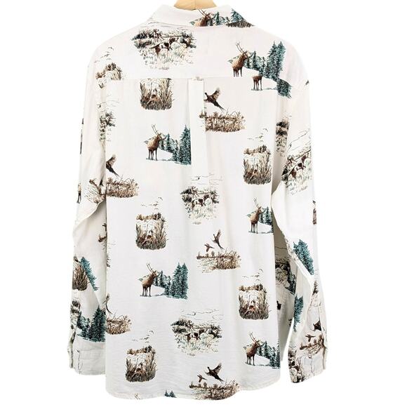 Vintage Chaps Ralph Lauren Flannel Button Down Shirt Hunting Outdoor Y2K 90s XXL - Picture 3 of 16